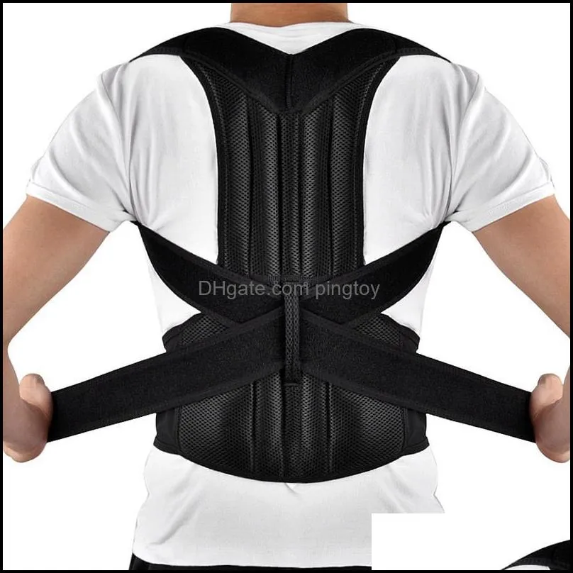 Back Support Adjustable Posture Corrector Belt Clavicle Spine Men Woemen Workplace Outdoor Upper Shoulder Lumbar Correction