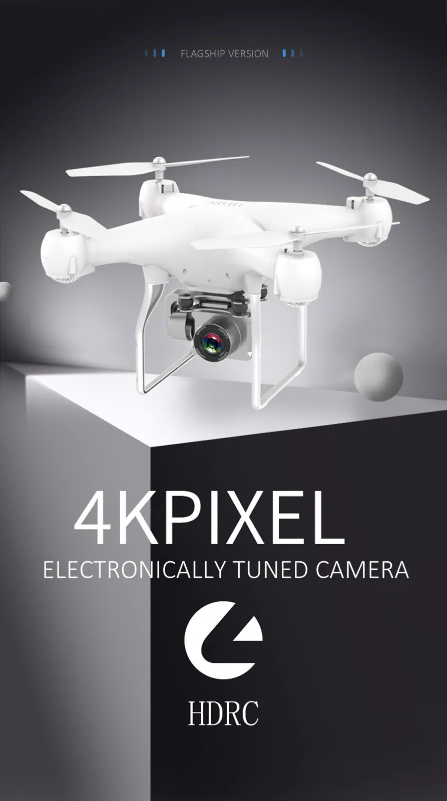 RC Drone Quadcopter İHA Kamera 4K Profesyonel Genişgar Aten Pogerya Uzun Yaşam Uzaktan Kumanda Sinek Kanat Makinesi TOY1999955