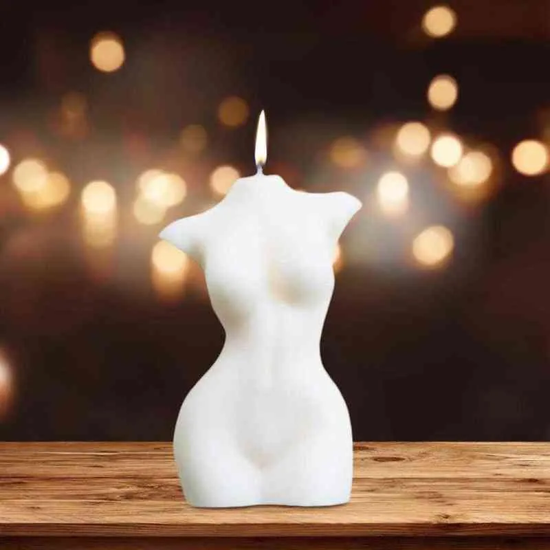 Busto femminile Decorazione artistica candele Stampo candele fai da te Stampo candele in silicone Forma realistica Candela corpo di donna la decorazione di festival viventi