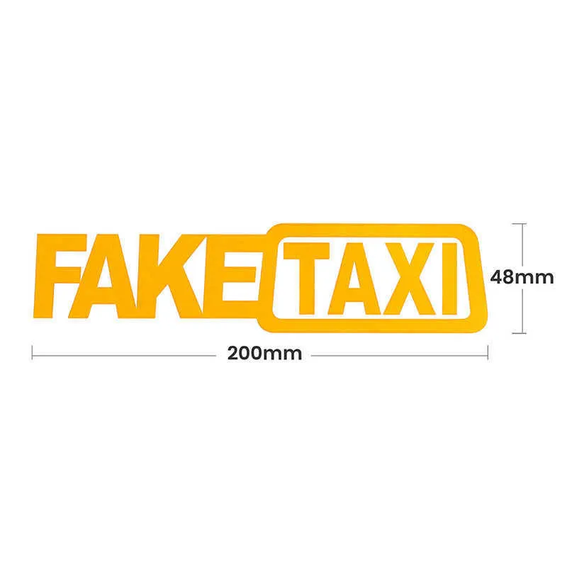 Lustiger gefälschter Taxi-Autoaufkleber, FakeTaxi-Aufkleber, Emblem, selbstklebendes Vinyl, universell für BMW, Ford, VW, Honda, Kia, Opel, Kia5039199