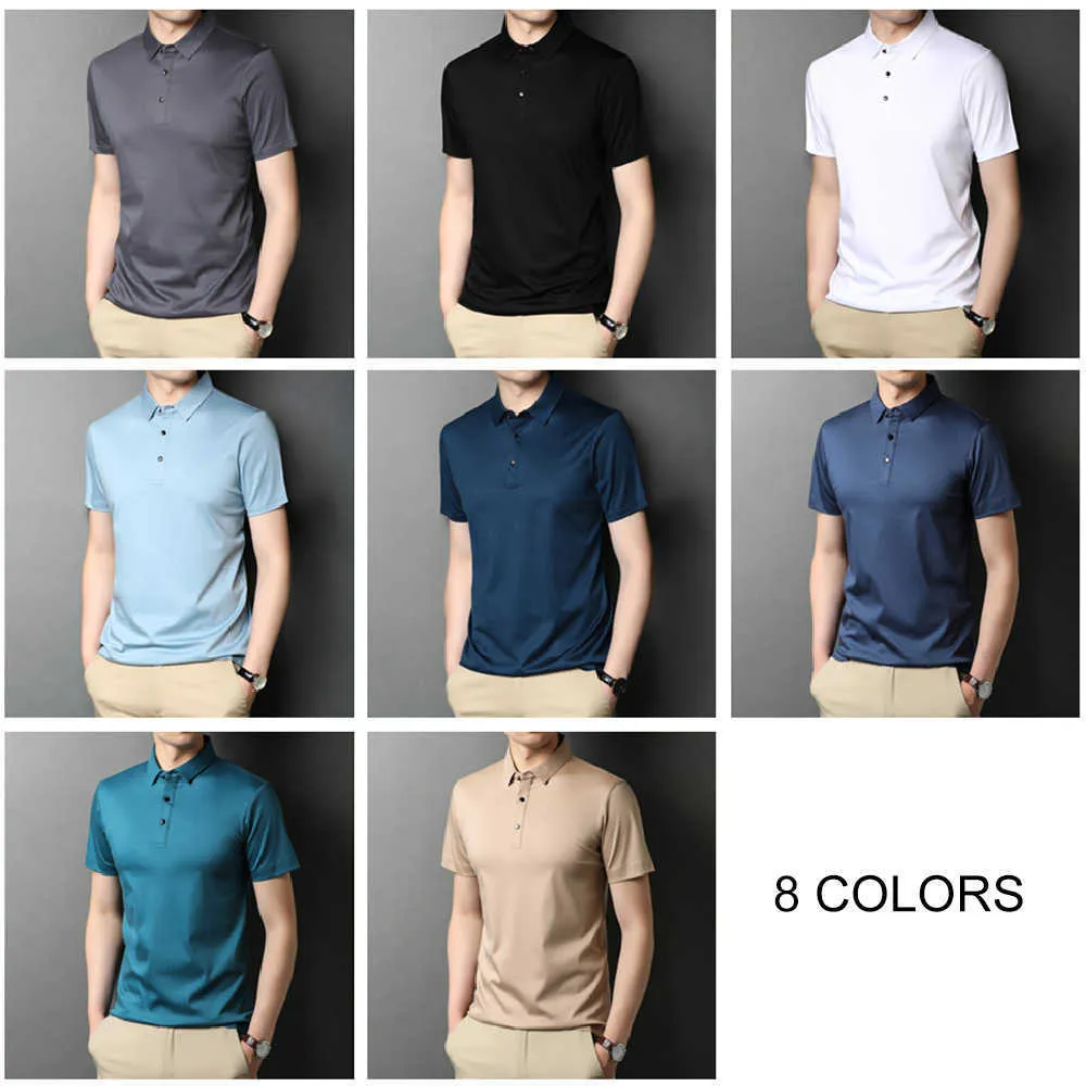 COODRONY Marque Haute Qualité Été Classique Pure Couleur Casual Manches Courtes 100% Coton Polo-Shirt Hommes Doux Cool Vêtements C5203S 210707