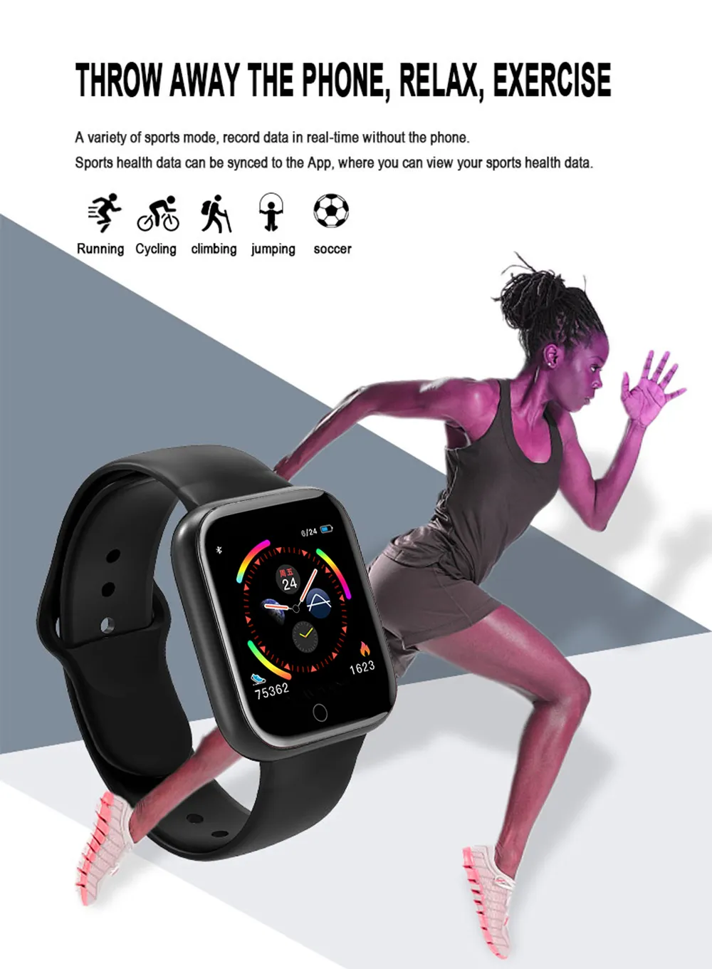 I5 Nouveau étanche intelligente Smart Watch Femmes Bluetooth Smartwatch pour Apple iPhone Xiaomi Heart Monitor Tracker Fitness Tracker PK P70 P68G8086766