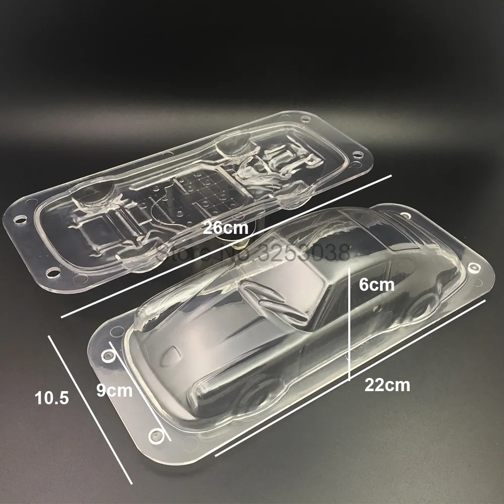 Moules à chocolat en polycarbonate 3D Forme de véhicule en plastique Outils de pâtisserie pour la fabrication de bonbons au savon Moules Forme Ustensiles de cuisson Boulangerie Y200618