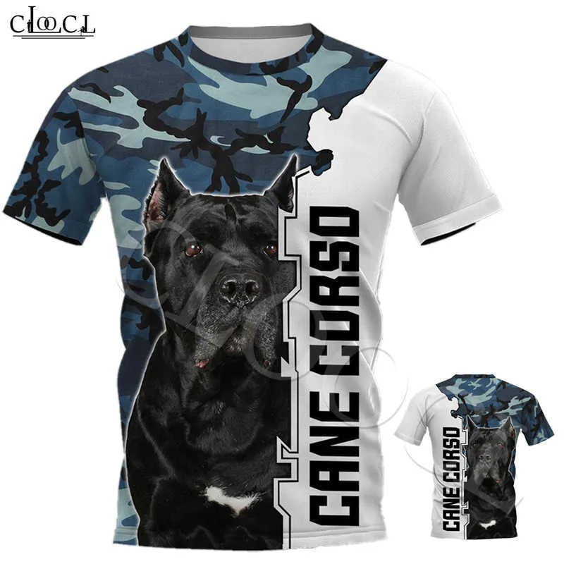 Camo Beagle Dog 3d T-shirt Pełny Druk Zwierząt Projekt Krótki Rękaw Koszula Damska Koszula Kobiety Mężczyźni Plus Rozmiar Topy Drop 210629