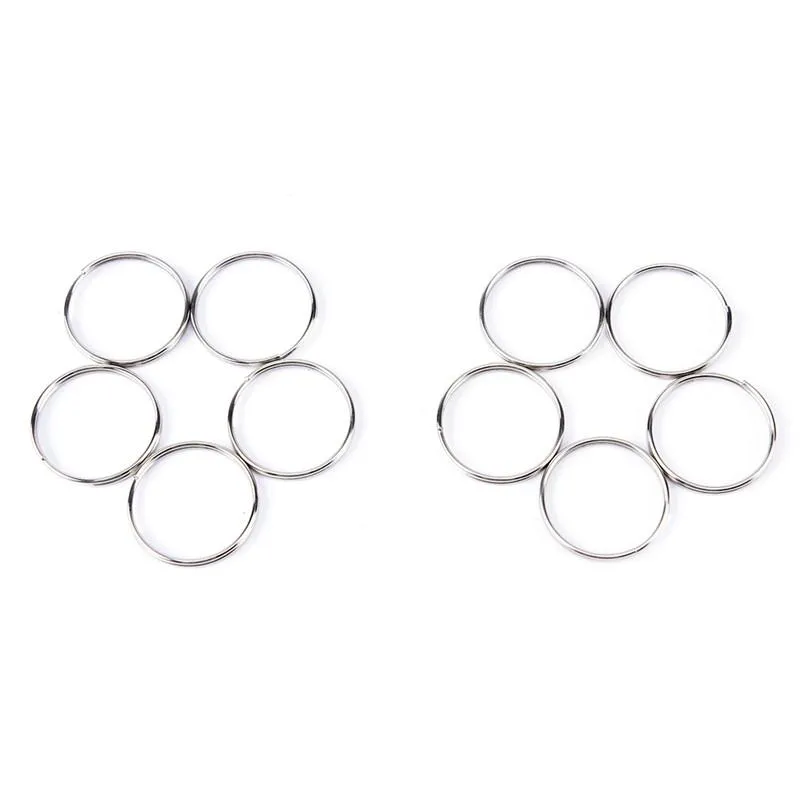 Keychains 50 Keyring Split Ring 25mm Keychain Rings Argolas Para Chaveiro Accessories For Key Porte Cle Parts332w