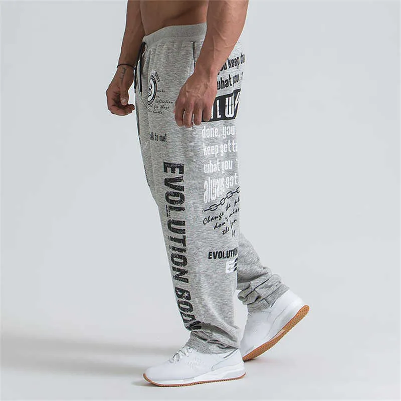 Pantaloni da jogging da corsa Pantaloni da jogging da uomo in cotone morbido da bodybuilding Pantaloni da jogging Harem Pantaloni lunghi da palestra Fitness Pantaloni da allenamento sportivi 211006