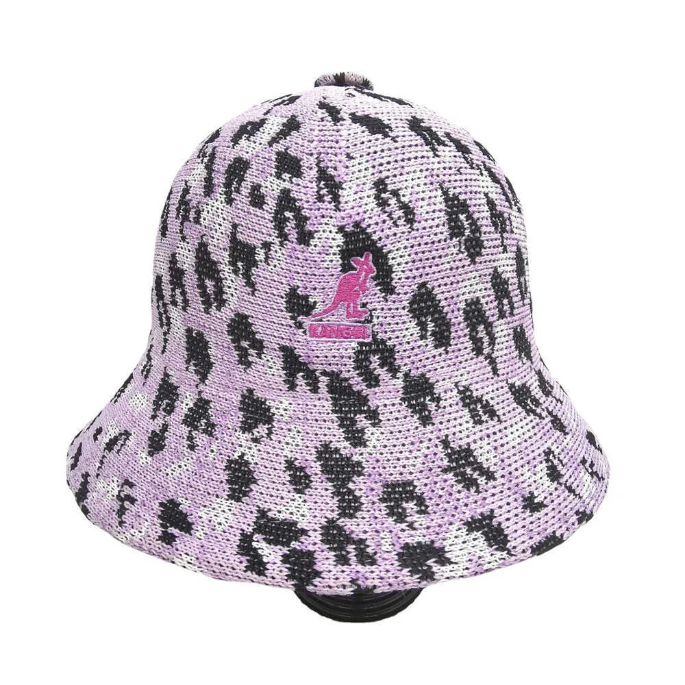 Cappello da pescatore canguro Uomo e donna Kangol Nuovo modello leopardato Tiger Dome Bacino Frog Designer Q0703303j