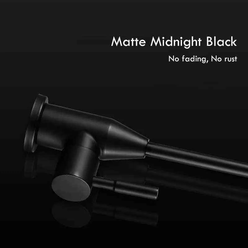 Matte Black Direct Drinking Faucets Stainless Steel Kitchen Tap For Anti-Osmosis Purifier Water And Kitchen Sink Faucet 211108