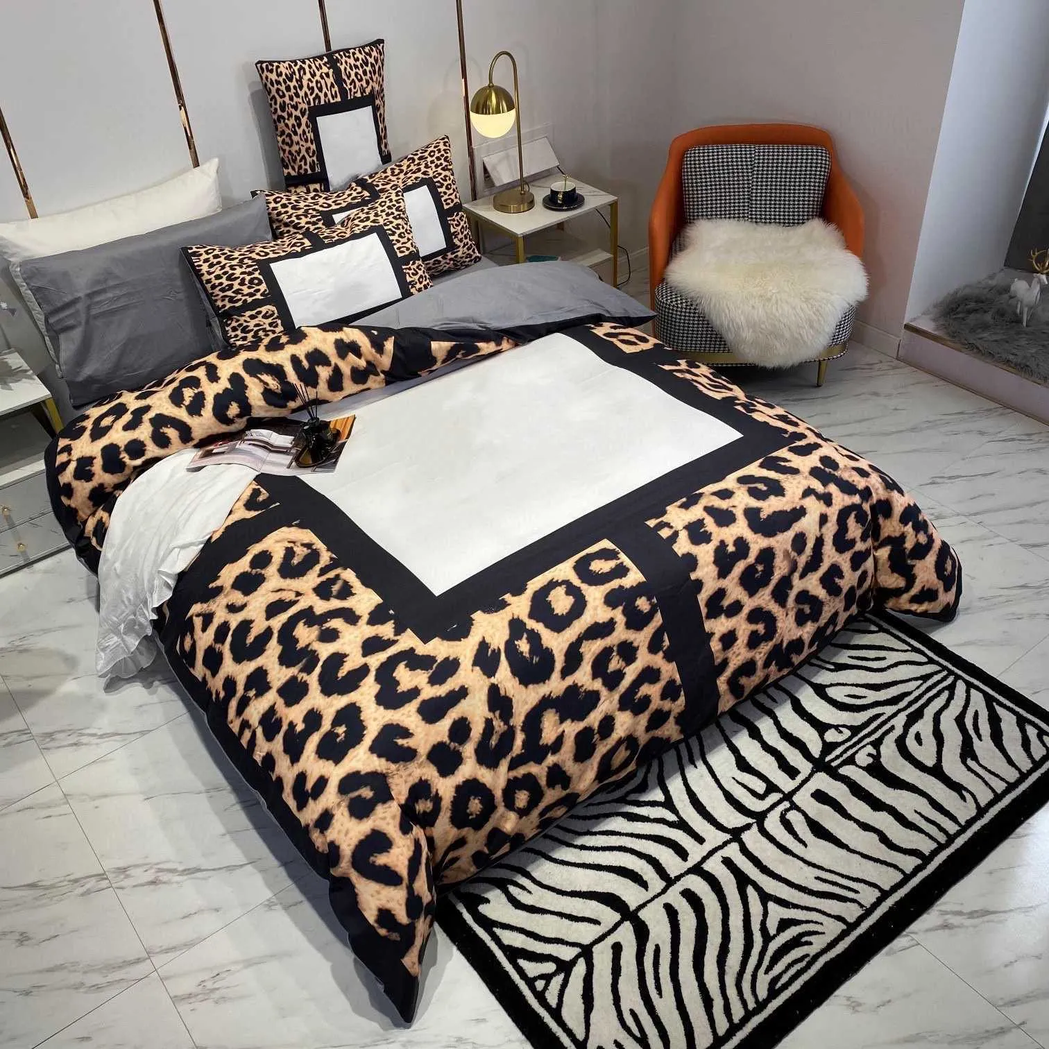 Bedding Sets Letter Printed Designer Queen King Size Duvet Cover Bed Sheet With Pillowcases Fashion Comforter264i