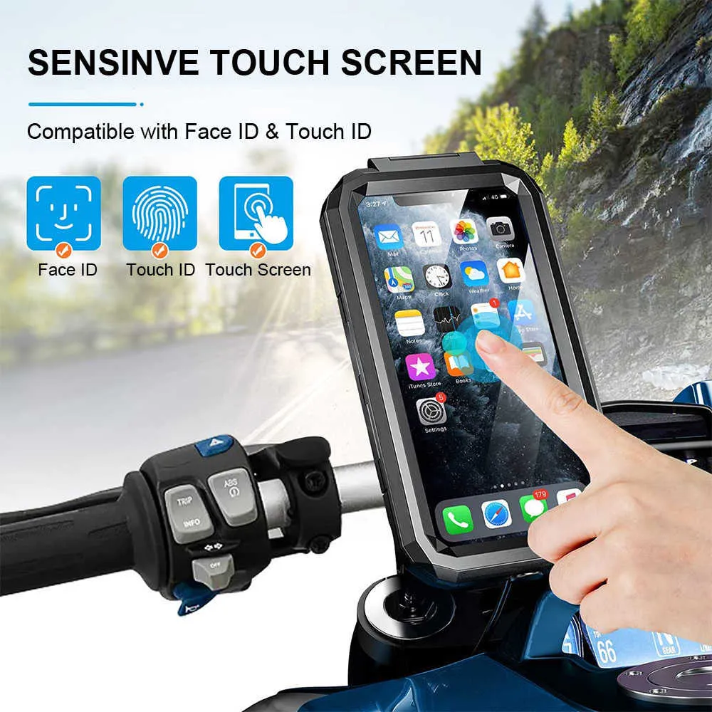 Voiture Étanche Téléphone Cas Vélo Moto Guidon Rétroviseur 3 à 6 8 Téléphone Portable Mont Sac Moto Scooter Téléphone St274t