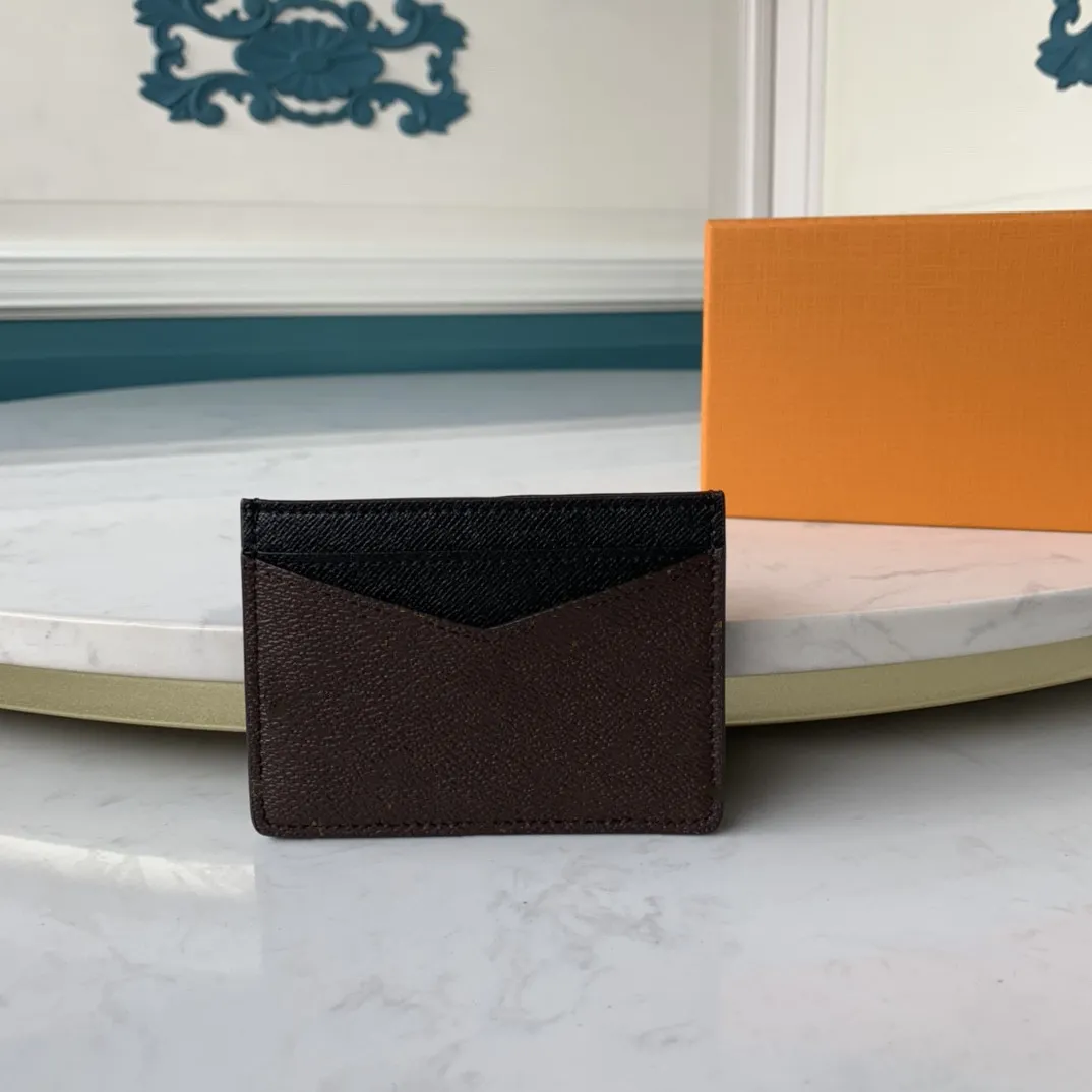حقيبة بطاقة هوية جلدية حقيقية مصممة كلاسيكية مصممة بطاقة الائتمان محفظة 2018