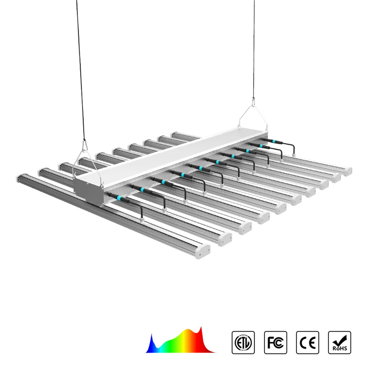 640w 8bars Yields up to 3 75 Lbs LED grow light Model E use281b diodes offer high efficacy and harvest245W