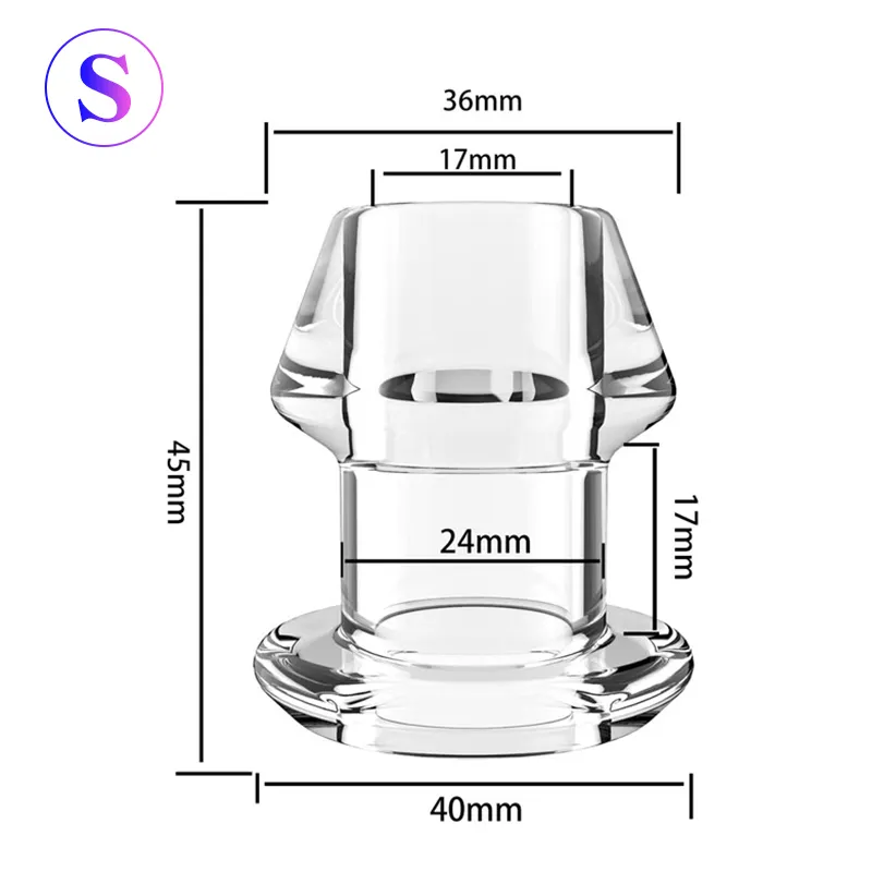 일치하는 스토퍼 관장 항문 팽창기 엉덩이 플러그 플러그 Peep Vagina와 항문 팽창 SM 섹스 토이 K8229866496을 가진 중공 항문 플러그
