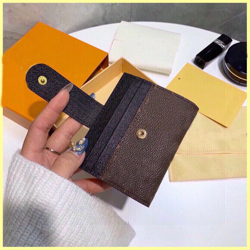 2021 Herrkvinnor Designer Wallet Fashion Card Holder Men Coin Pocket Small Purses Mini Bags Women Cardholder Brands Plånböcker Purse 21102204R
