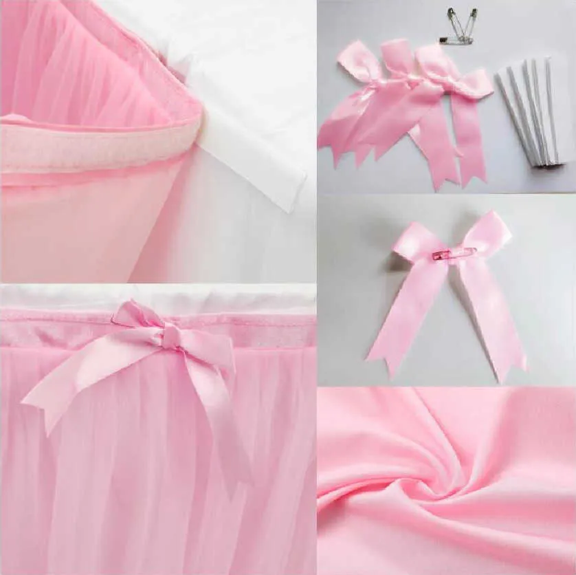 Saia de mesa de tule para decoração de casamento, aniversário, chá de bebê, decoração de festa, branco, rosa, roxo, toalha de mesa, tecido para casa 2010297f