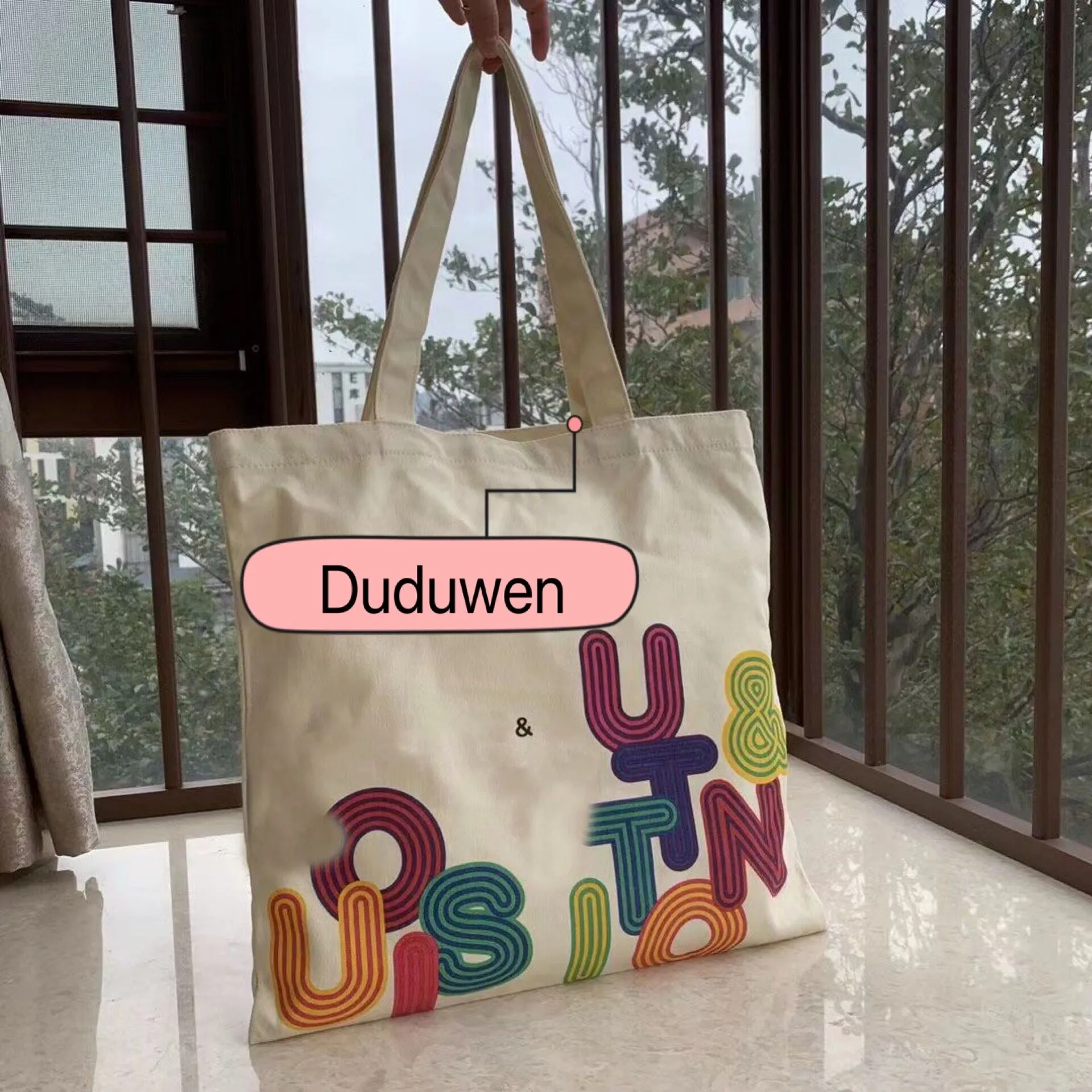 41 5X40CM 25CM handle classic canvas Shopping bag printed fashion beach Travel tote Wash Bags rinted letters Cosmetic Storage Case243g