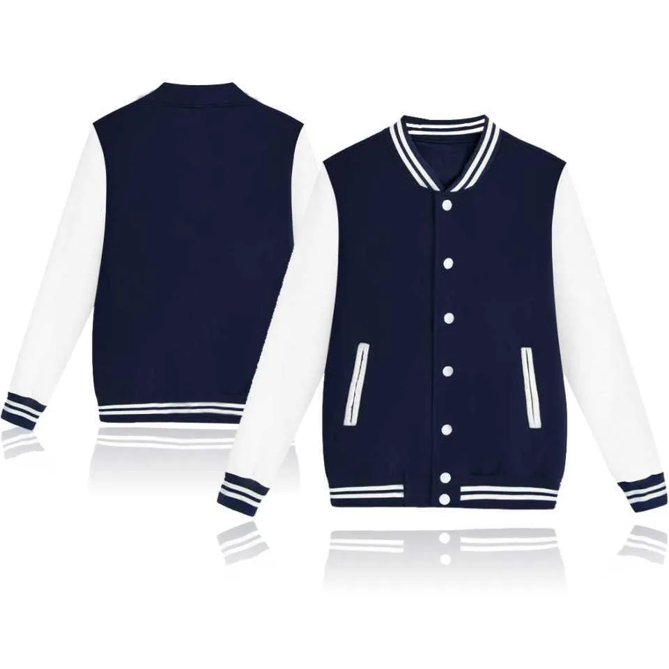 Baseballjacka Kvinnor Classique Design Mens College Varsity Men Brand Stylish Veste Homme 211014