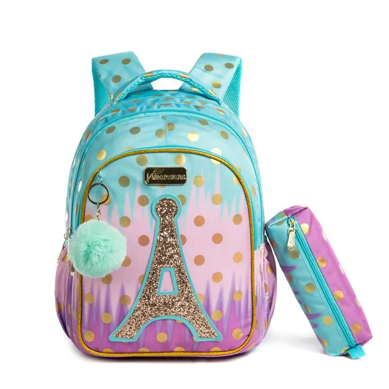 Borse da scuola Zaino con rotelle bambini Borsa con ruote ragazze SchooTrolley Ruote Carrello bagagli da viaggio bambini227r