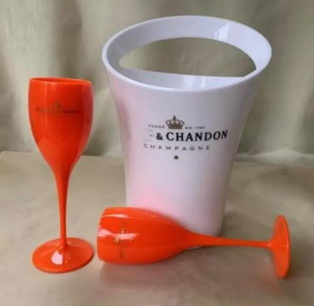 Ice Buckets And Coolers Champagne Cup Cocktail Glass Plastic Wine Cabinet Electroplating Goblet Plastic White Acrylic253l