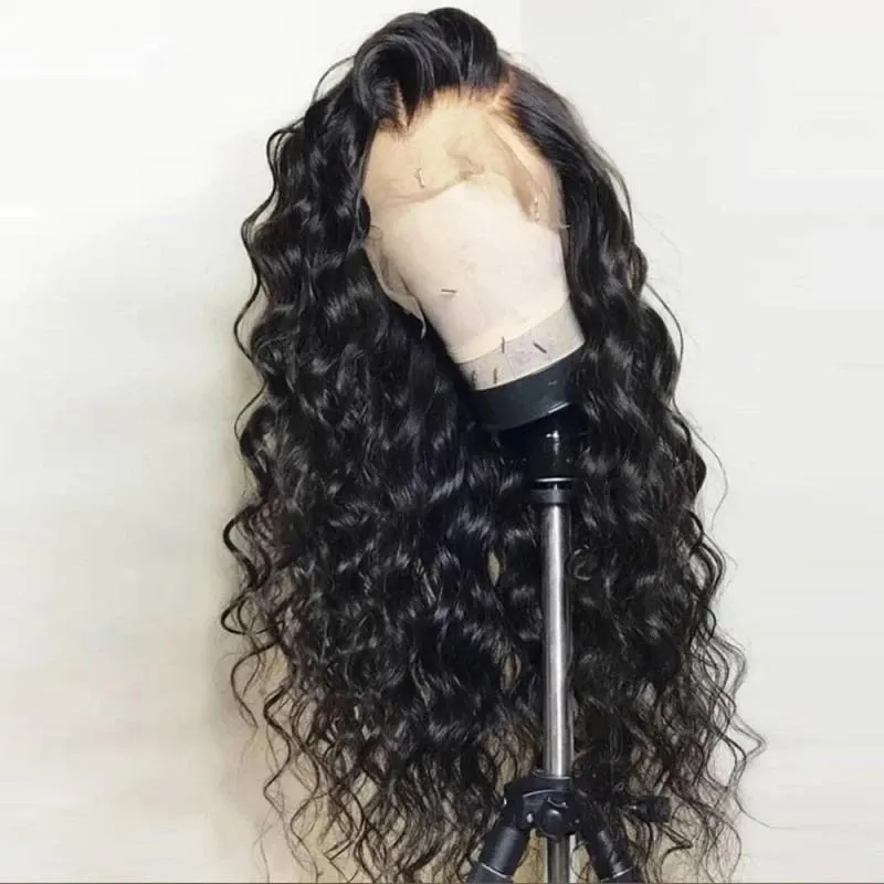 28 Inches Curly Wavy Synthetic Wig Simulation Human Hair Wigs for White and Black Women That Look Real JC0059