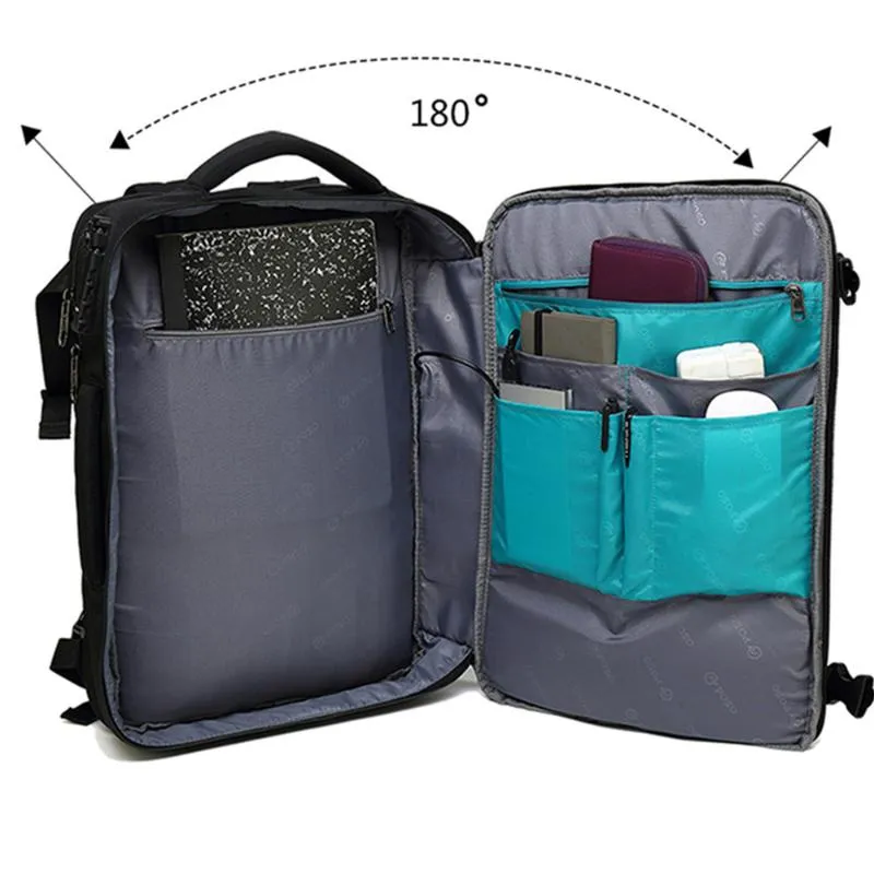 Backpack POSO 15 6 Inch Laptop Outdoor Fashion Travel Business Nylon Waterproof Student257Z