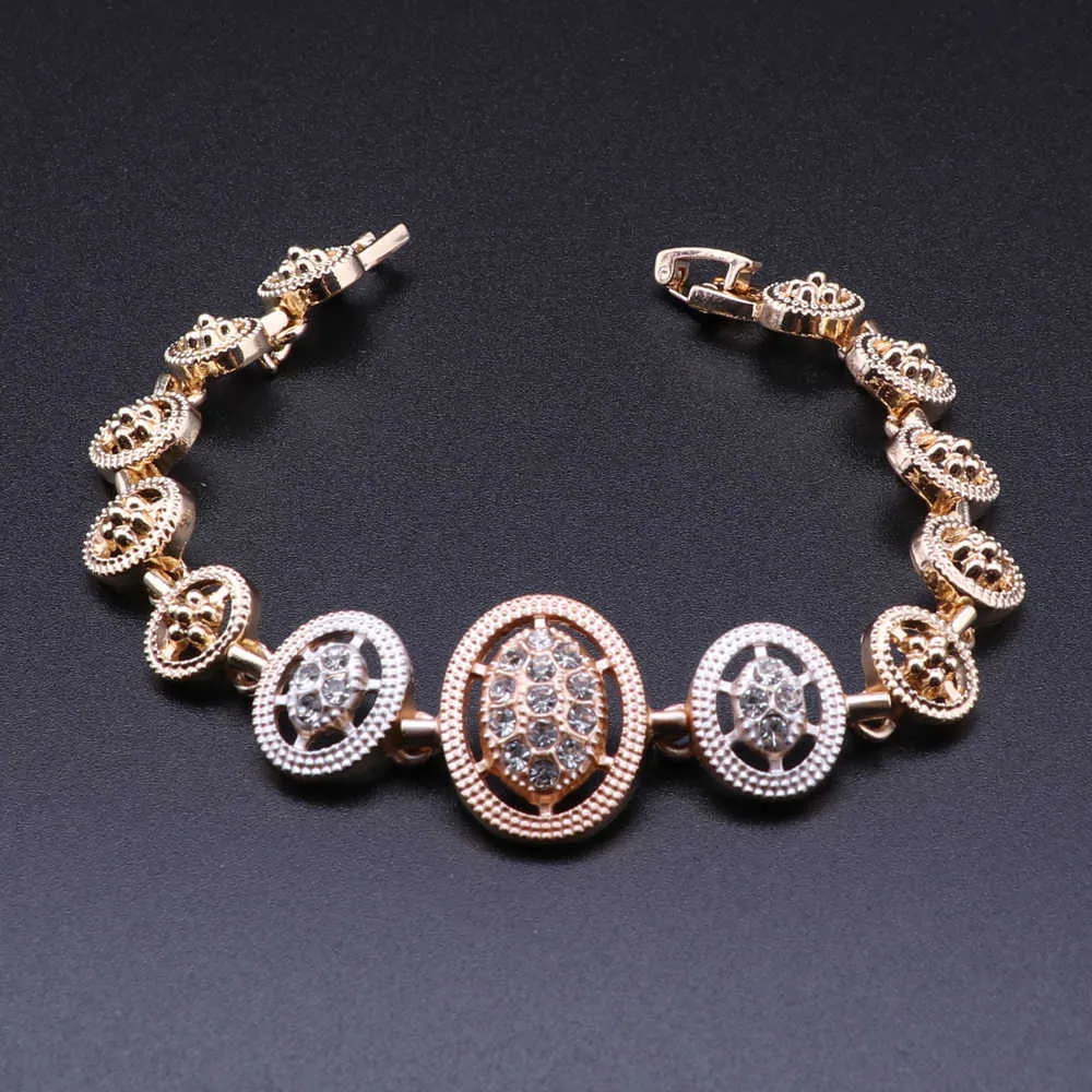 Dubai moda ouro cor colar brincos pulseira anel africano nupcial jóias conjunto presentes para mulheres acessórios h1022