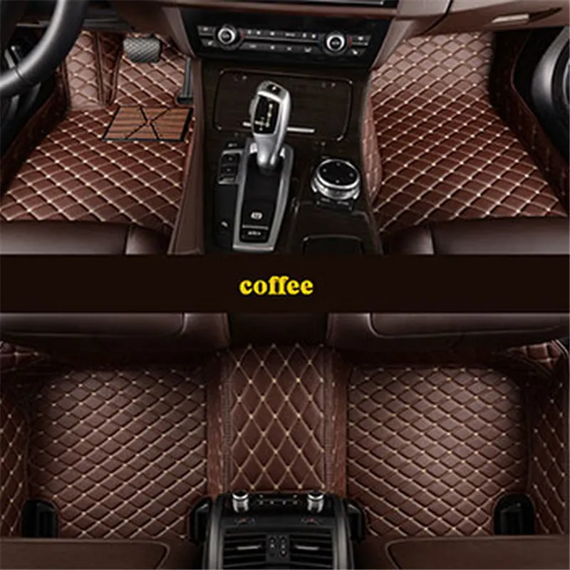 Custom auto vloermat voor audi A3 sportback A1 8KX A2 8P Limousine Convertible A4 A6 Q2 Q3 Q5 Q7279j