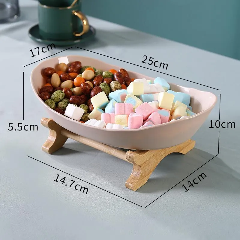 Dishes & Plates Living Room Home Plastic Fruit Plate Snack Creative Ring Dish Jewelry Tray Party Wedding Cake Desserts Decorative350j