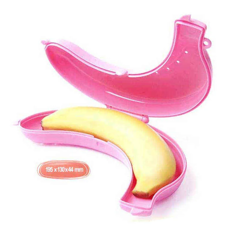 Boîte de protection banane pour accessoires de fruits, 3 couleurs, conteneur à déjeuner Portable, protection en plastique, 1 pièce