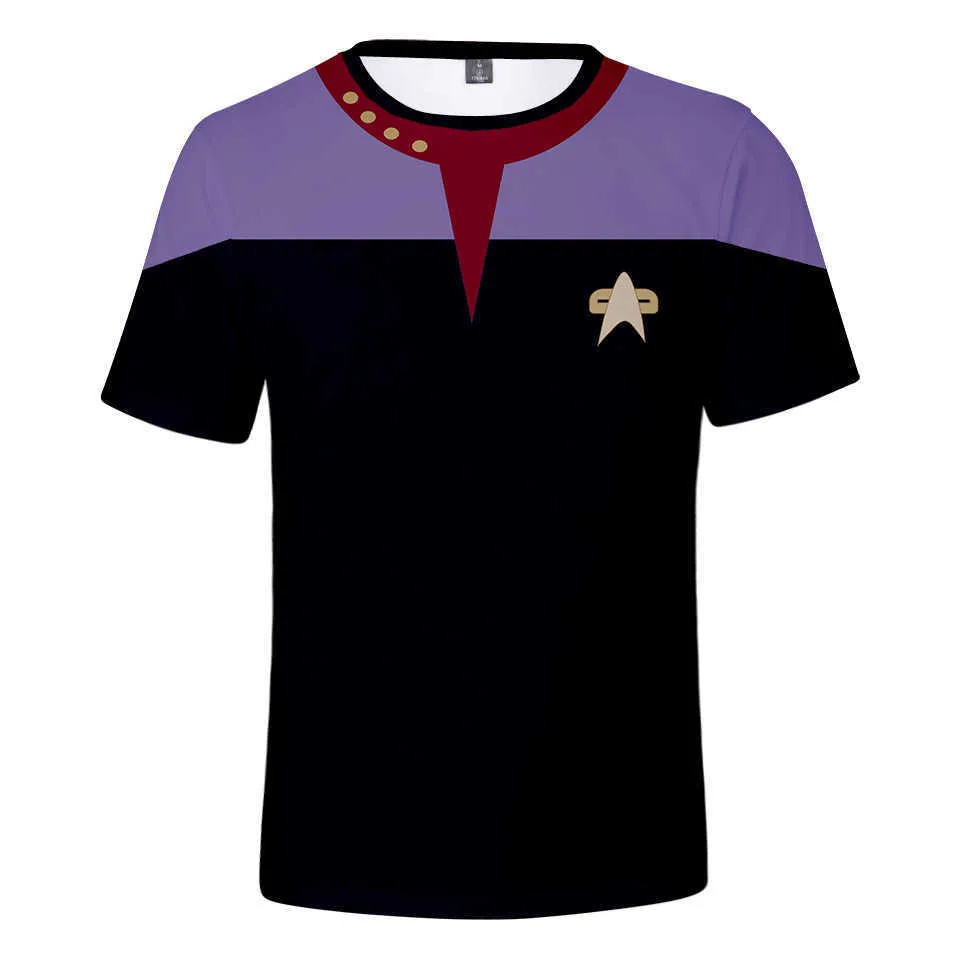 Film Star Trek T-Shirt Männer/Frauen Sommer Streetwear Kurzarm Kpop Plus Größe Star Trek Cosplay T-Shirt Streetwear 2020 Neues Top X0602