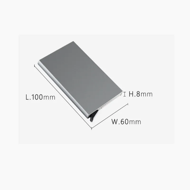 Wallet Unisex Fashion Hight Quality Slim Thin Smart Magic Men Small Short Alloy Bank Card Holder Wallet fit for 5 Case