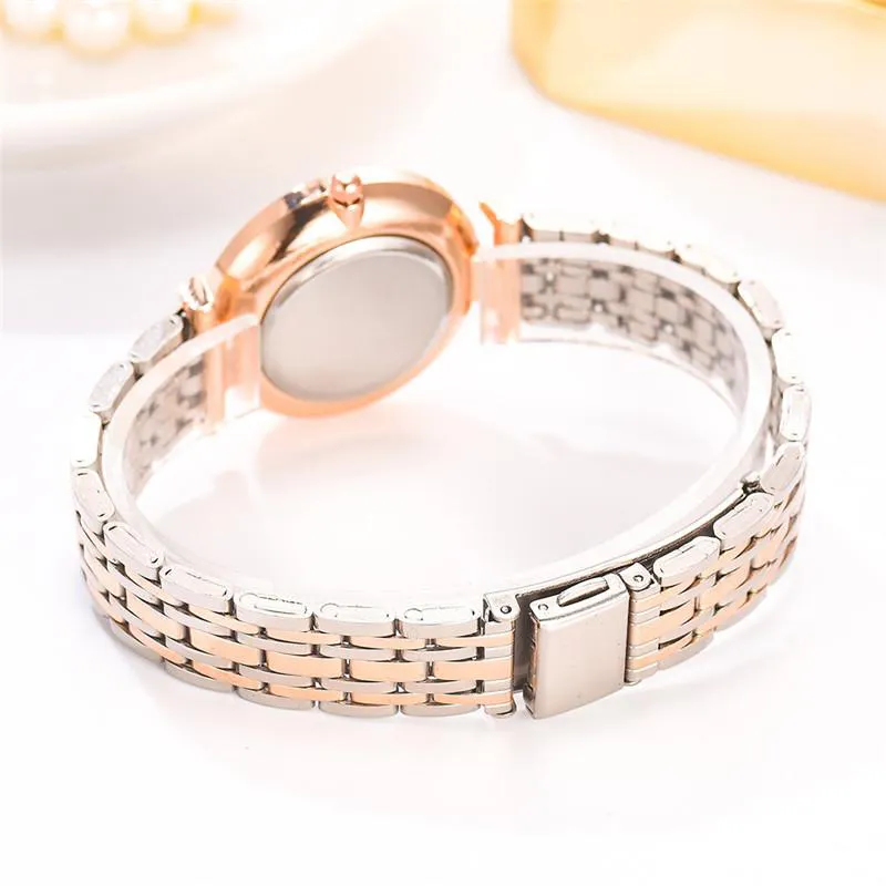 Nya kvinnor tittar på toppmärke lyxiga mode diamant damer armbandsur rostfritt stål silver mesh rem kvinnliga kvartsvatch298y