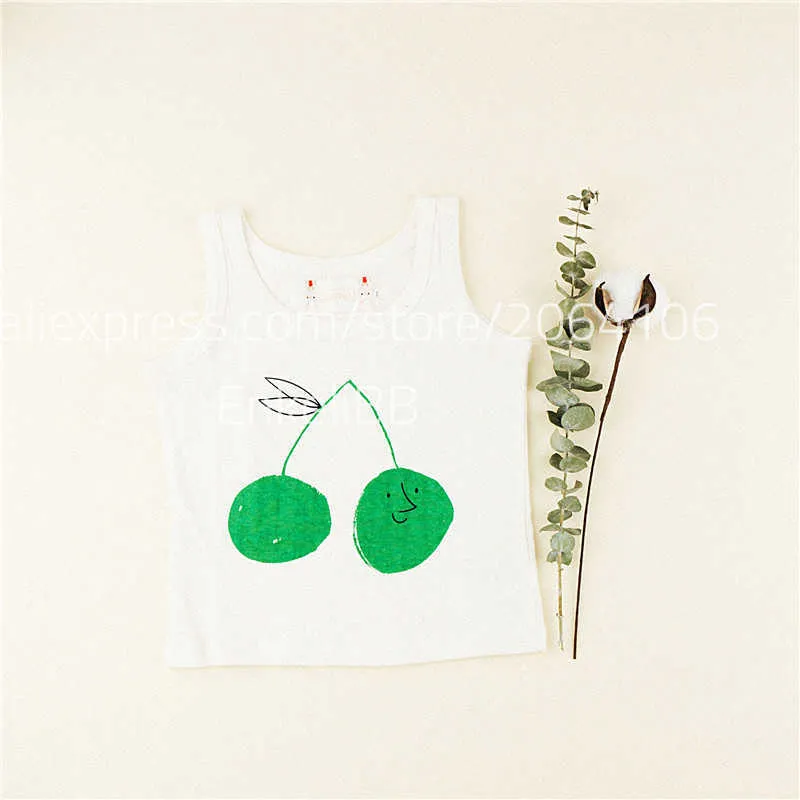 Moda Marka Design Dzieci Letnie Ubrania Bez Rękawów T Shirt Dla Todler Boys Child Girl Bawełny Topy 210619