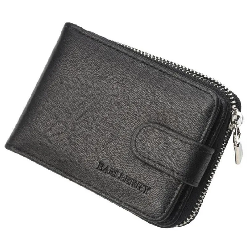 Billeteras Baellerry Holder Willet para hombres Casas cortas Multi tragamonedas Monedas de cuero de cuero masculino bolso de dinero en efectivo walet269x