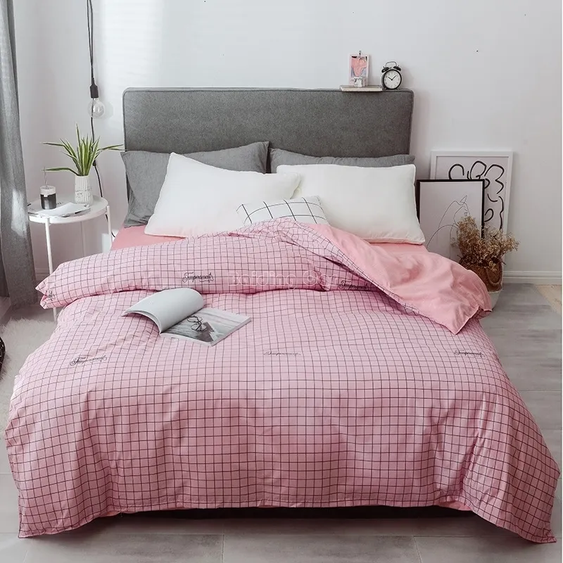 Home Textile Modern Geometric Triangle Duvet Cover with Zipper Polyester Cotton Quilt Comforter Bedclothes Y200423