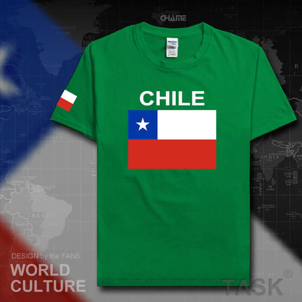 شيلي الرجال القمصان تشيلي جديد الفانيلة كل أمة فريق 100٪٪ تي شيرت قمم اللياقة البدنية ملابس رياضية المحملات البلد العلم 02 x0621