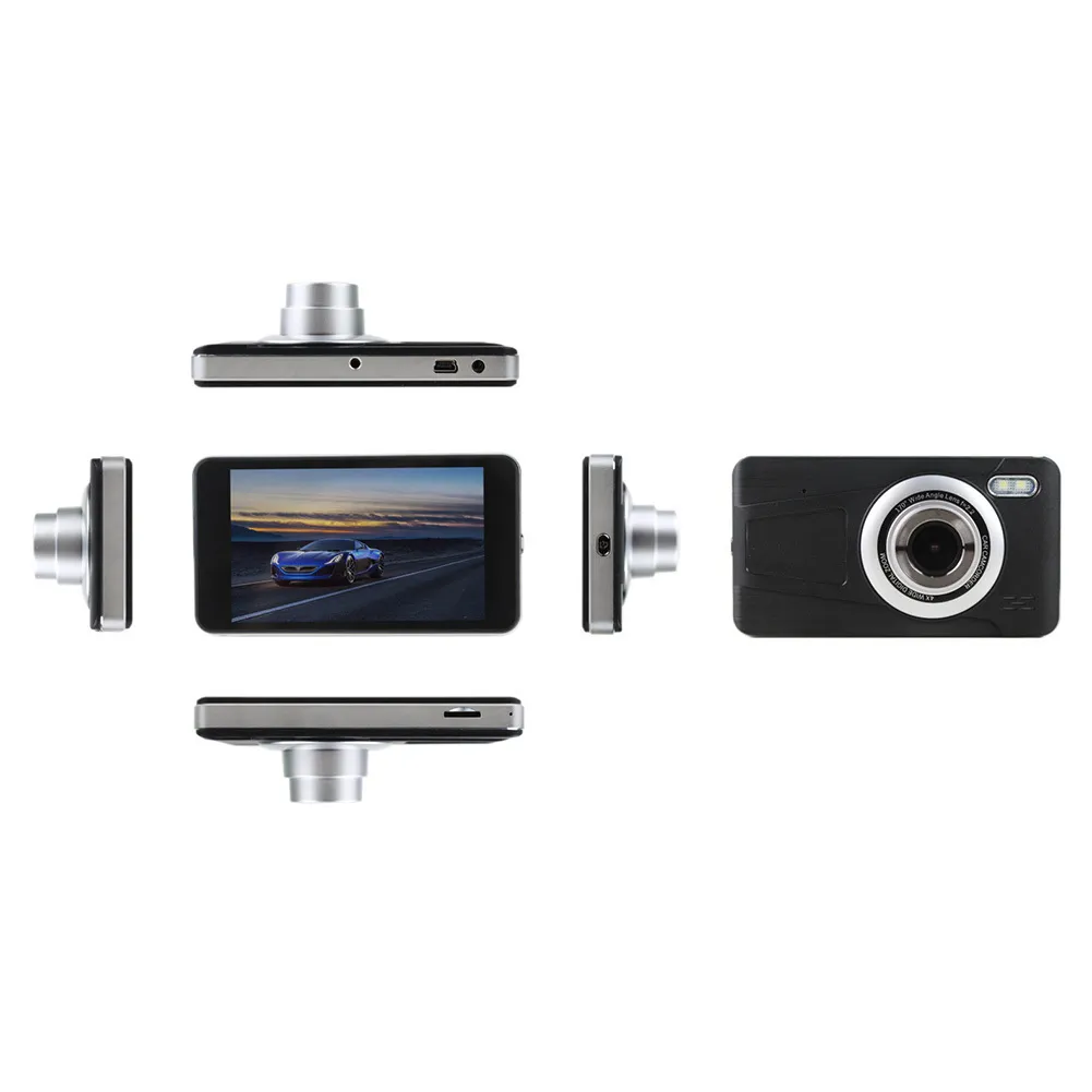 Dash Cam Car DVR 4 calowa kamera Full HD 1080P Drive Recorder Registrator Auto Dashboard Dual DashCam DVRS Box