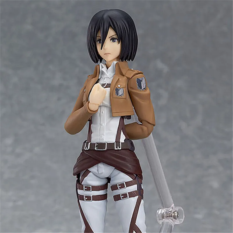 Anime Saldırısı Titan 203 Mikasa Ackerman Figma Eylem 15cm PVC Figür Model Oyuncak Heykel Bebek Koleksiyon C0220255y