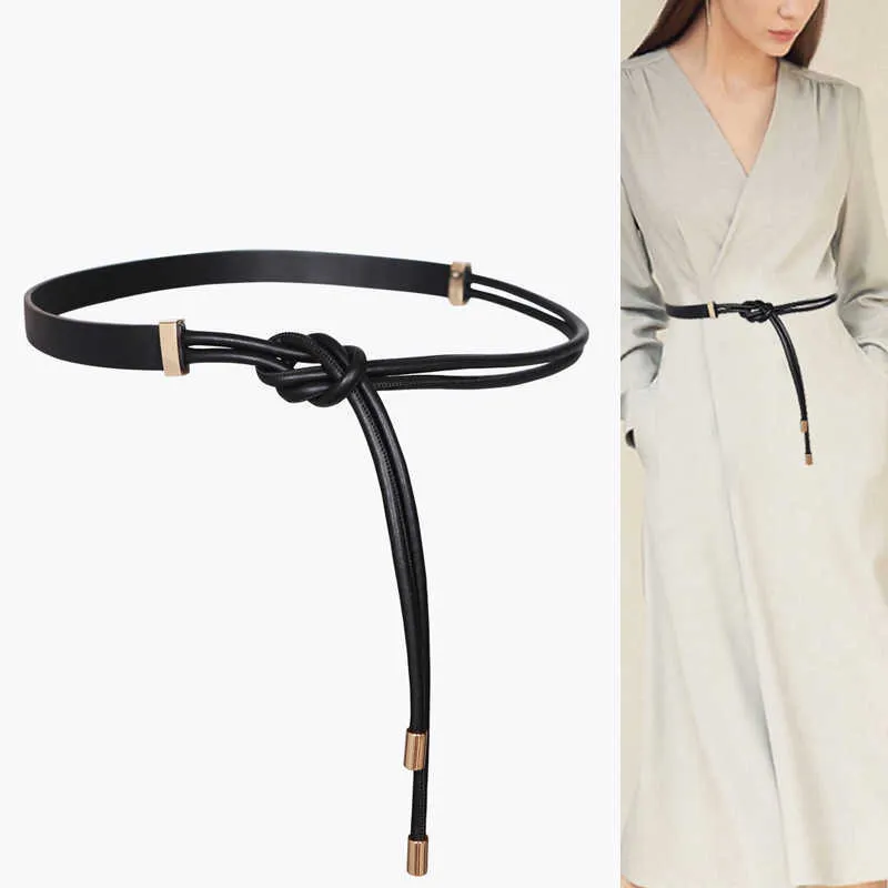 Femme ceinture nouée nouvelle conception longue personnalité ceintures pour robe jupe fille jean chaud mariage décorer taille joints G1026