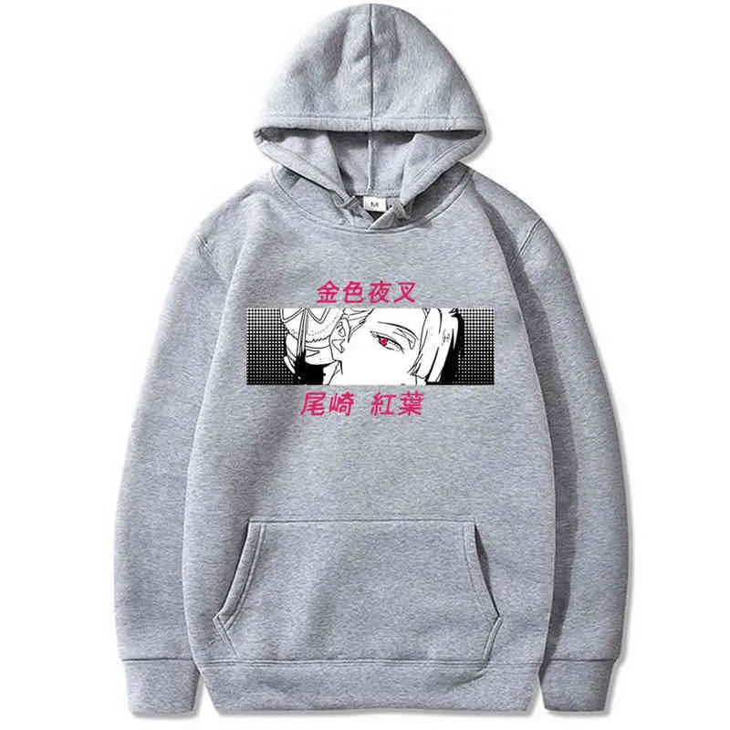 Anime Bungo Sapil Cães Cães Hoodies moletons Ozaki Kouyou Chapéu Tops H1227