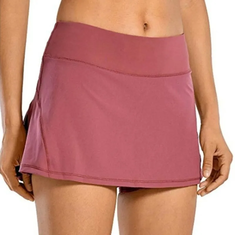 Falda pantalón de tenis 2 en 1 para mujer, para deportes atléticos, para correr, faldas plisadas de Golf, pantalones cortos M89E Q0131