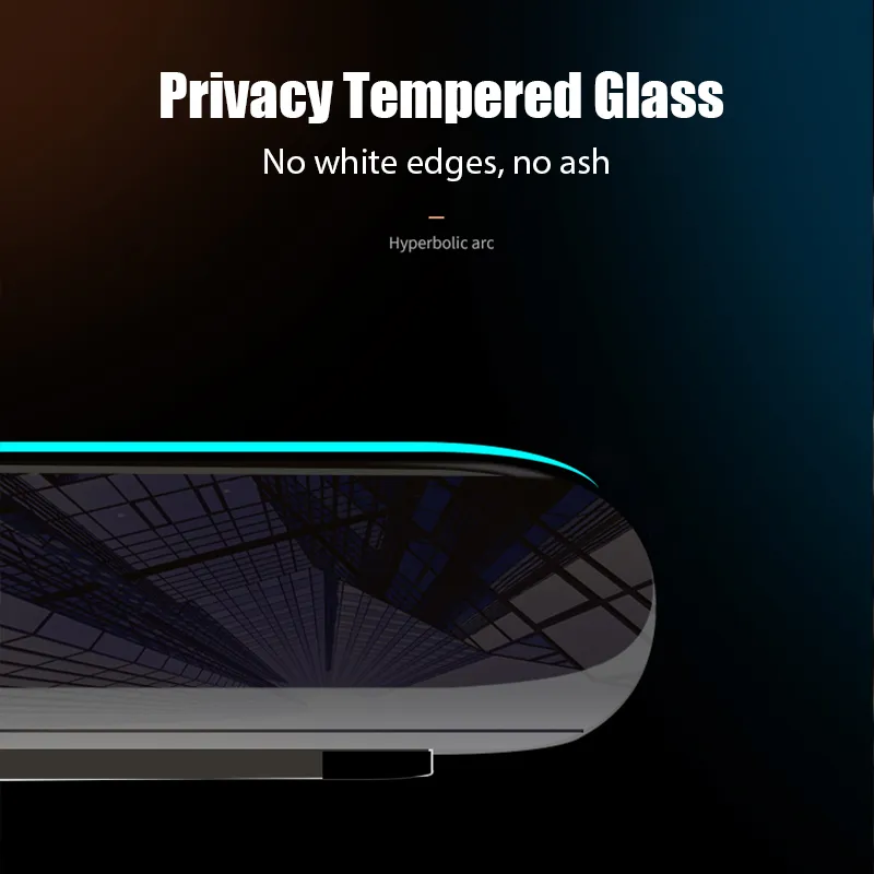Proteggi schermo telefono cellulare 9D HD Vetro privacy antigraffio di alta qualità Redmi Note 9S 9 Pro Max 5G 4G 9T Pellicola protettiva 