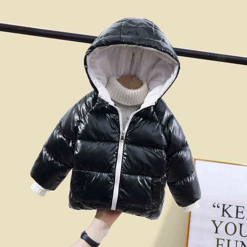 CROAL CHERIE enfants Parkas enfants veste d'hiver pour fille garçons manteau chaud épais velours à capuche bébé manteaux vêtements d'extérieur 211203