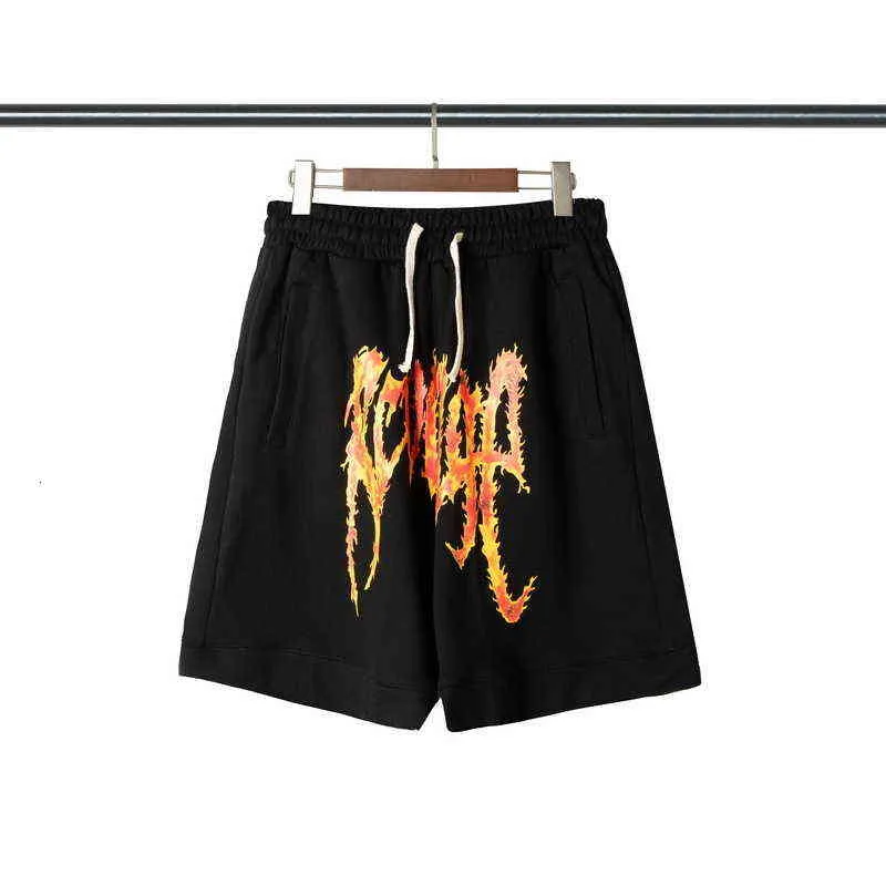 Modische Sommermarke Revenge Thorn Flame Letter Herren- und Damen-Shorts Capris