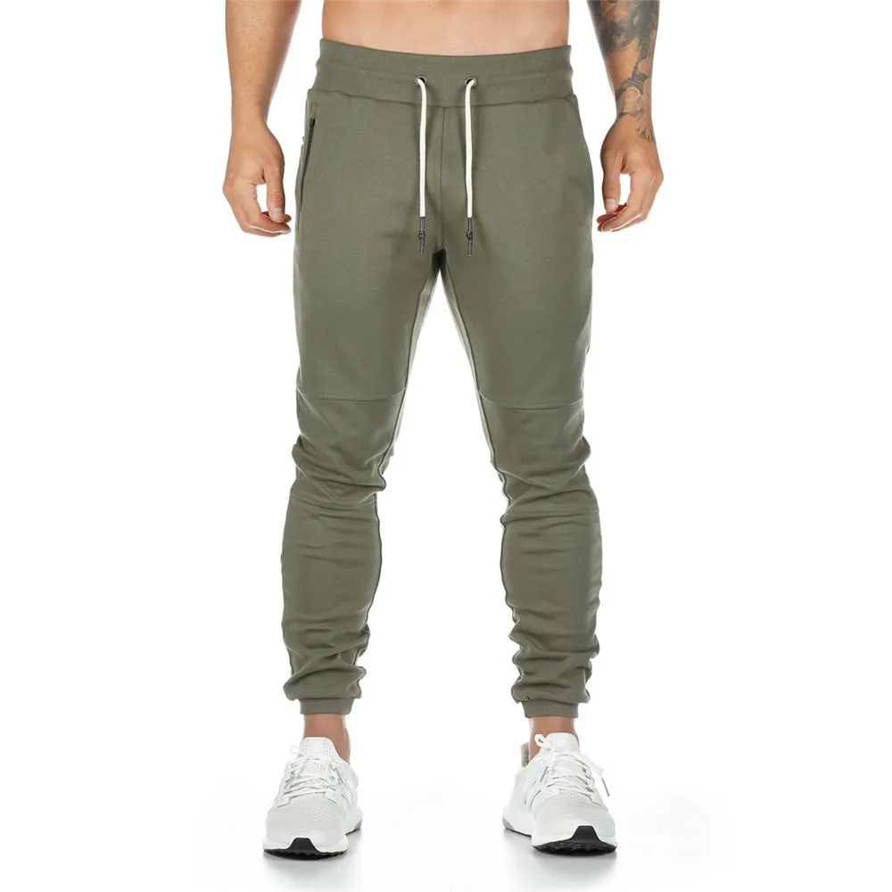 Spodnie sportowe Spodnie fitness Mężczyźni Siłownie Skinny Spodnie dresowe Outdoor Cotton Track Pant Dno Jogger Spodnie Trening Joggers Spodnie Trous