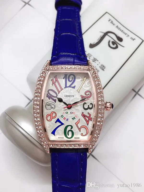2022 НОВИНКА Женские часы высшего качества Белые FM-часы Женские черные модные кварцевые женские модные часы с бриллиантами Лучшие швейцарские часы2265