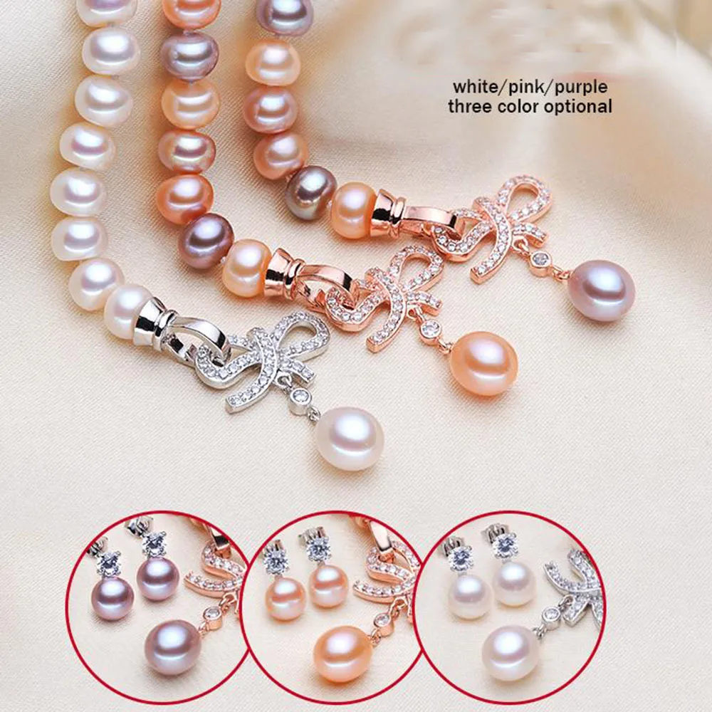 YKNRBPH S925 Bracelet à la mode Perle d'eau douce blanche naturelle Cadeau de mariage pour femme