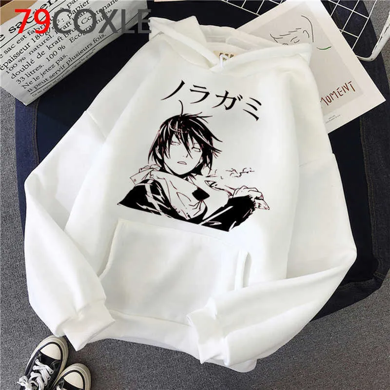 Hot japonais Anime Noragami Hoodies hommes Kawaii dessin animé hiver chaud unisexe vêtements drôle Harajuku graphique sweats hommes H0909