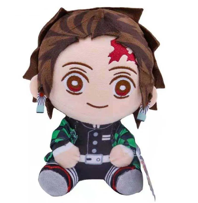 11 pçs/lote brinquedos de pelúcia 20cm kimetsu não yaiba kamado tanjirou tomioka giyuu agatsuma zenitsu douma sabito boneca recheada h08248866355