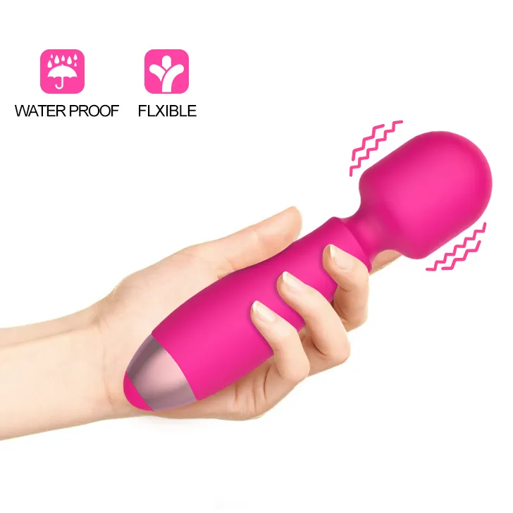 Massage puissants vibrateurs de clitoris oraux pour les femmes USB Charge AV baguette magique vibrateur masseur jouets sexuels pour adultes pour femme masturbateur